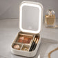 Compact Makeup & Jewelry Box with LED Mirror